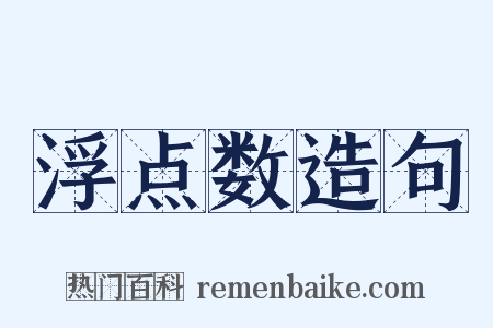 浮点数造句是什么意思的图片